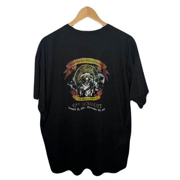 Norfolk County Sheriff's Office 47th Session Heavyweight Blend Tee Men’s Sz 2XL - Picture 1 of 4